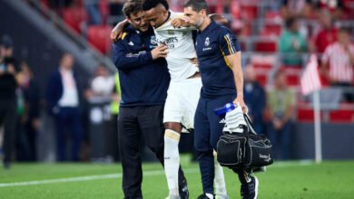 Photo of المصائب تتوالى.. الريال يعلن إصابة ميليتاو بقطع في الرباط الصليبي للركبة اليسرى