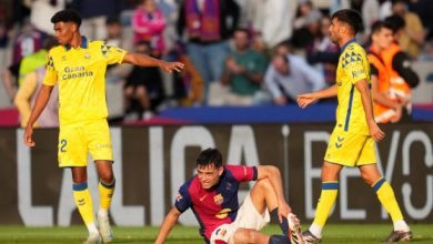 Photo of لاس بالماس يفسد احتفالات برشلونة بذكرى تأسيسه ويفوز عليه في الدوري الإسباني