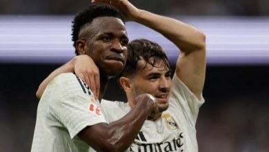 Photo of “هاتريك” فينيسيوس يقود ريال مدريد للفوز على أوساسونا برباعية